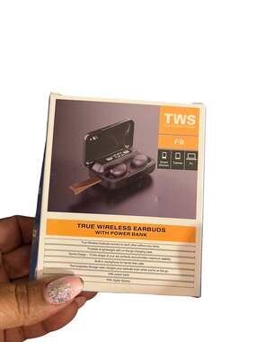 TWS F9 True Wireless Earbuds with Power Bank and Digital Display Case